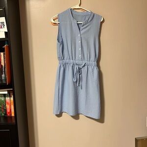 Baby Blue Sleeveless Dress